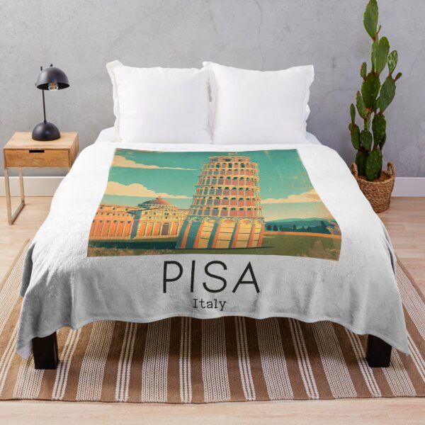 Item preview, A Vintage Travel Illustration of Pisa - Italy designed and sold by GoodOldVintage.