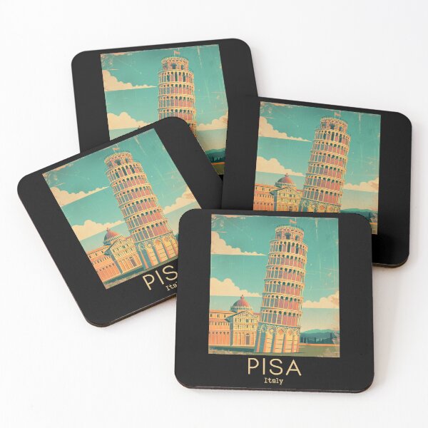 Item preview, A Vintage Travel Illustration of Pisa - Italy designed and sold by GoodOldVintage.
