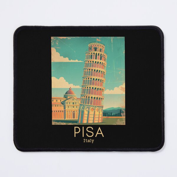 Item preview, A Vintage Travel Illustration of Pisa - Italy designed and sold by GoodOldVintage.