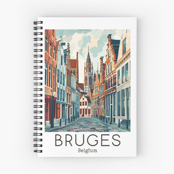 Item preview, A Vintage Travel Illustration of Bruges - Belgium designed and sold by GoodOldVintage.