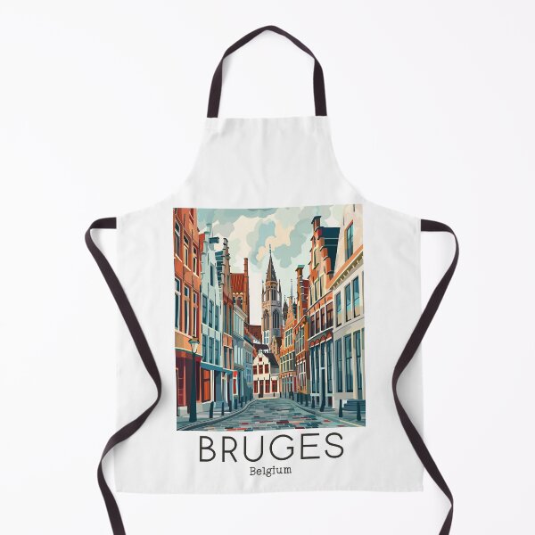 Item preview, A Vintage Travel Illustration of Bruges - Belgium designed and sold by GoodOldVintage.