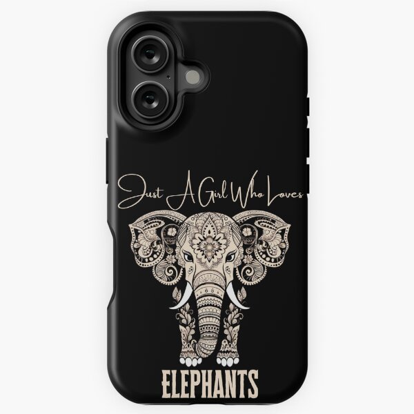Artikel-Vorschau von Just A Girl Who Loves Elephants Women's Boho Mandala Graphic, designt und verkauft von MTJ-Mushrooms.