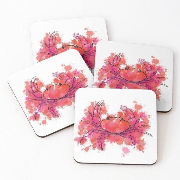 Item preview, red crab sticker designed and sold by Tetiana Pohurska.