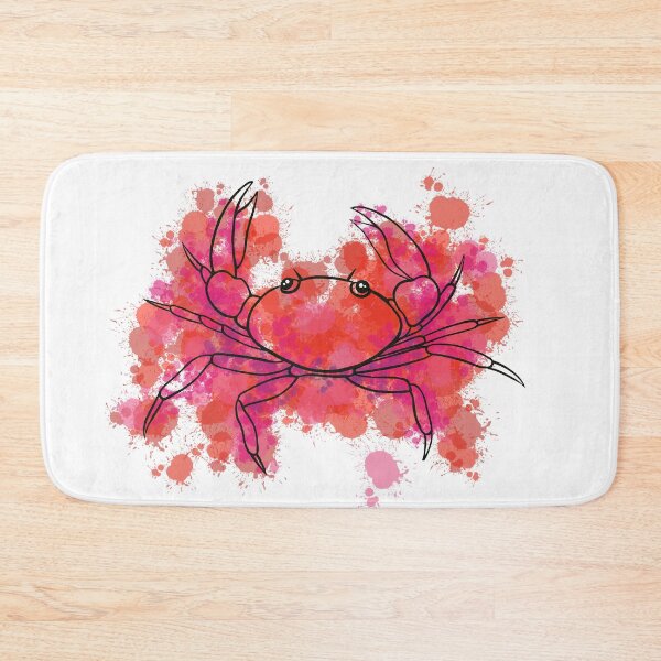 Item preview, red crab sticker designed and sold by Tetiana Pohurska.