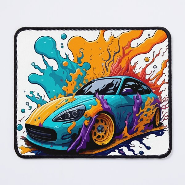 Item preview, a luxury car driven on mountains area at sunset wallpaper generative AI Art created by AI technology image 2 1 designed and sold by deeplaxman.