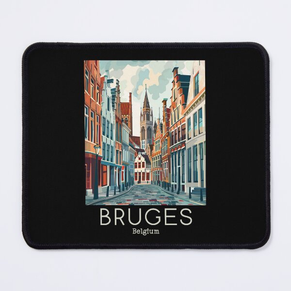 Item preview, A Vintage Travel Illustration of Bruges - Belgium designed and sold by GoodOldVintage.