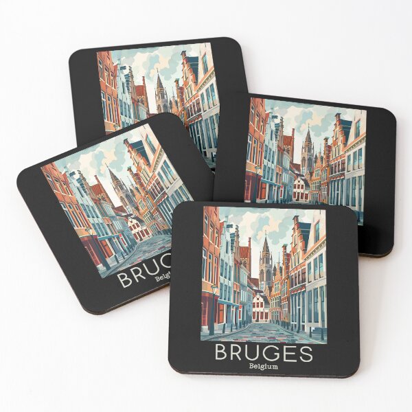 Item preview, A Vintage Travel Illustration of Bruges - Belgium designed and sold by GoodOldVintage.