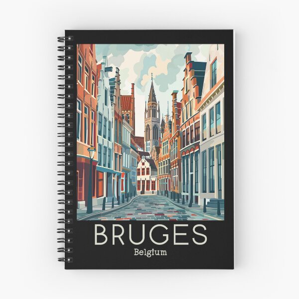 Item preview, A Vintage Travel Illustration of Bruges - Belgium designed and sold by GoodOldVintage.