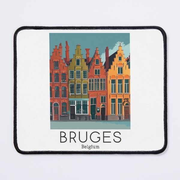Item preview, A Vintage Travel Illustration of Bruges - Belgium designed and sold by GoodOldVintage.