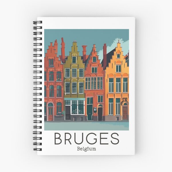 Item preview, A Vintage Travel Illustration of Bruges - Belgium designed and sold by GoodOldVintage.