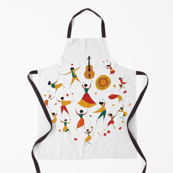 Item preview, Abstract representation of Cinco de Mayo with minimalist shapes symbolizing music and dance designed and sold by ahdidou.