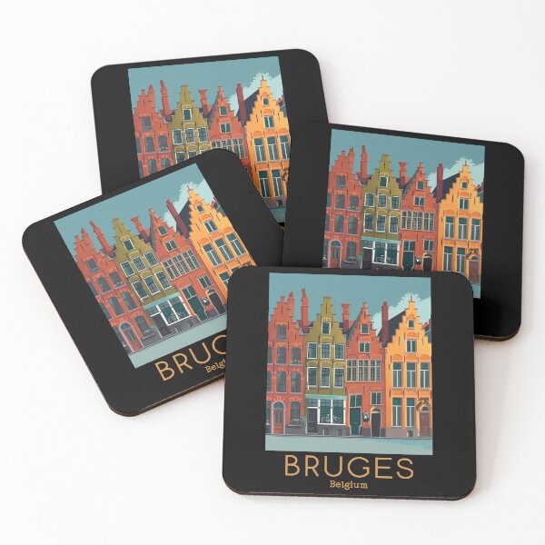 Item preview, A Vintage Travel Illustration of Bruges - Belgium designed and sold by GoodOldVintage.