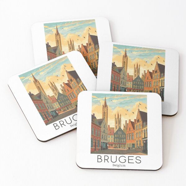 Item preview, A Vintage Travel Illustration of Bruges - Belgium designed and sold by GoodOldVintage.