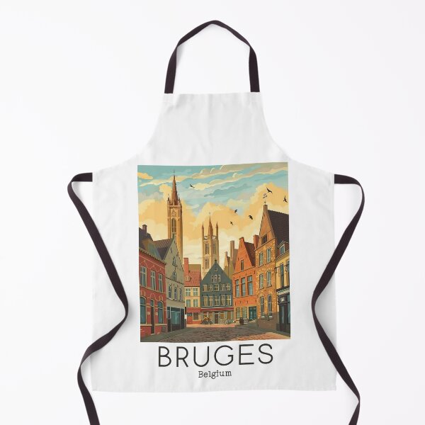 Item preview, A Vintage Travel Illustration of Bruges - Belgium designed and sold by GoodOldVintage.