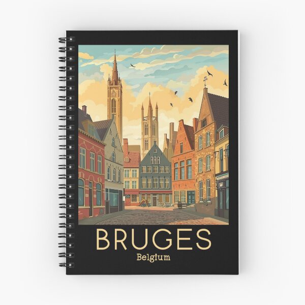 Item preview, A Vintage Travel Illustration of Bruges - Belgium designed and sold by GoodOldVintage.