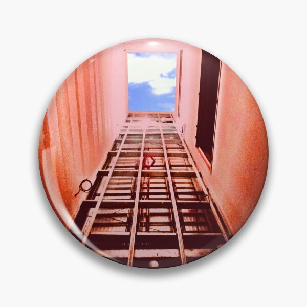 Item preview, Photography abstract architecture red corridor towards the sky designed and sold by Carré Comme Orange.