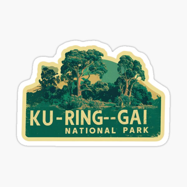 Item preview, Ku-ring-gai Chase National Park logo emblem #2 designed and sold by ArtFusion-Shop.