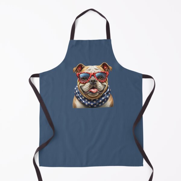 Item preview, patriot white and red dog against the background of the flag designed and sold by jkrphoto.