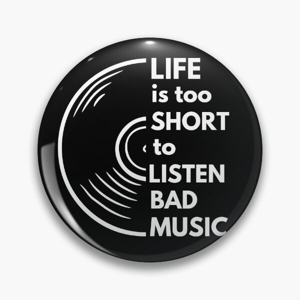 Item preview, Life is too Short to Listen Bad MUSIC cool vinyl album text design designed and sold by Jt41.