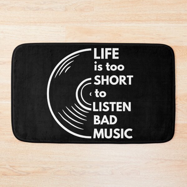 Item preview, Life is too Short to Listen Bad MUSIC cool vinyl album text design designed and sold by Jt41.