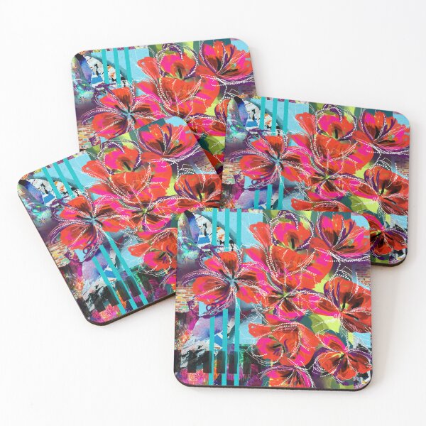 Item preview, Vivacious Red Blooms designed and sold by FeralLaFemme.