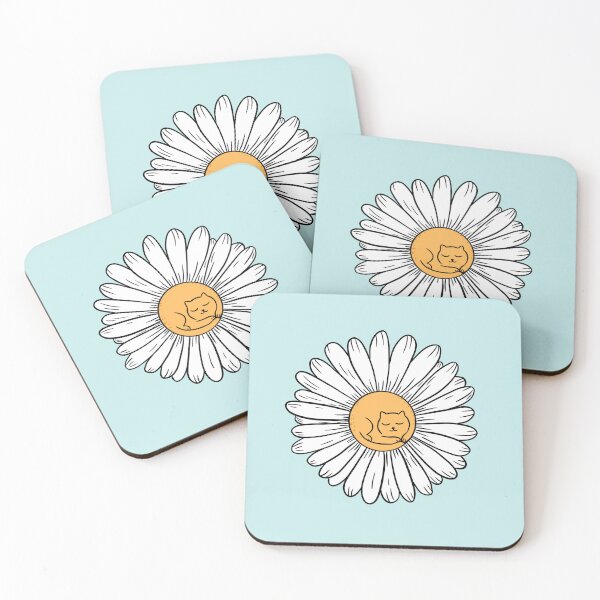 Item preview, Cat daisy flower designed and sold by coffeeman.