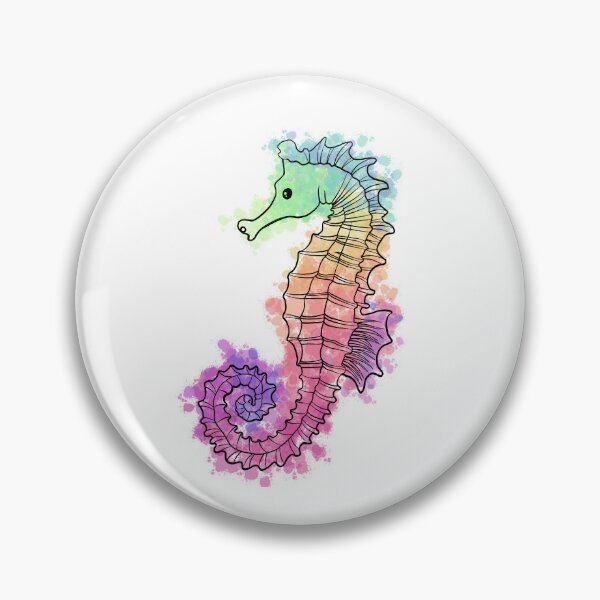 Item preview, multicolored seahorse designed and sold by Tetiana Pohurska.