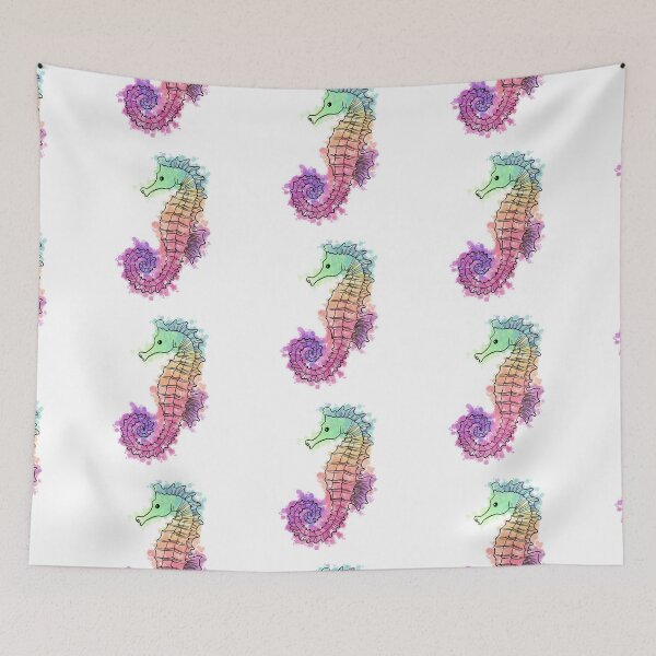 Item preview, multicolored seahorse designed and sold by Tetiana Pohurska.