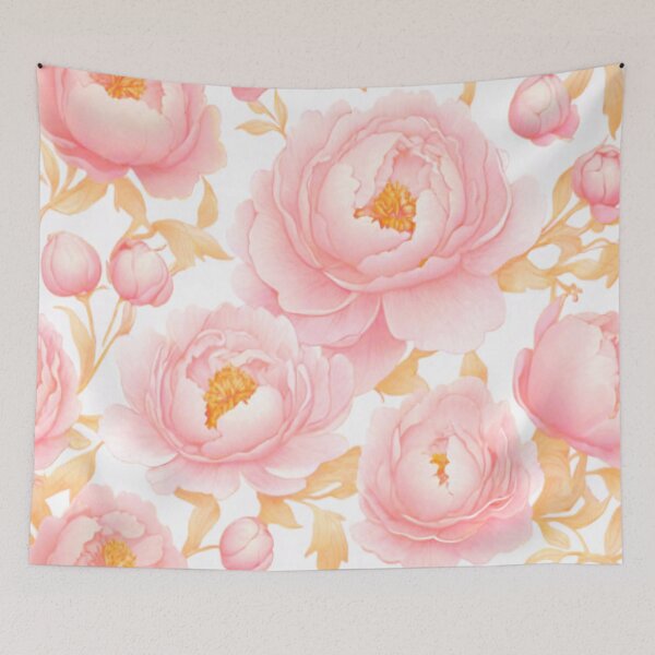 Item preview, Dainty pale pink flowers designed and sold by Flowersonstuff.