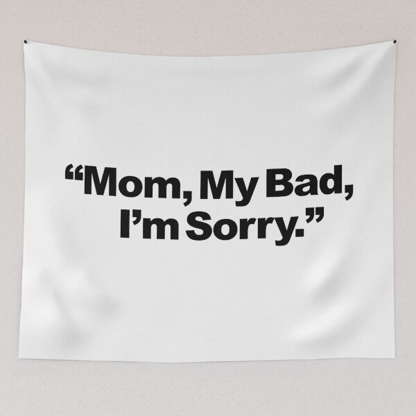 Item preview, "Mom, My Bad, I'm Sorry. Motherhood Apology: Embracing Forgiveness in Family Love - Gifts for Mom on Mother's Day" designed and sold by artworkathome.