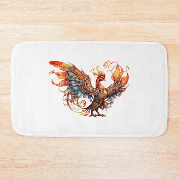 Item preview, A steampunk phoenix as a watercolor designed and sold by Rose Design & Photos.