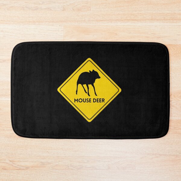 Item preview, Mouse Deer Warning Sign, yellow sign warning designed and sold by Kondi-Art.