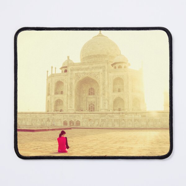 Item preview, Woman watching TajMahal during sunrise designed and sold by apontutul.