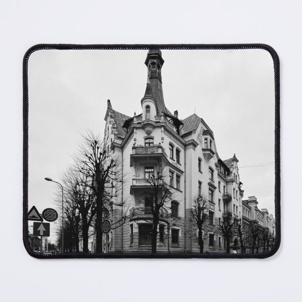 Item preview, Corner house. Riga 2024 bw designed and sold by Jouko Lehto Photography.