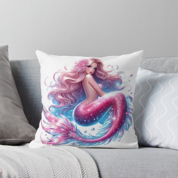 Item preview, Pink Sparkle Mermaid designed and sold by AI-Only Creations.