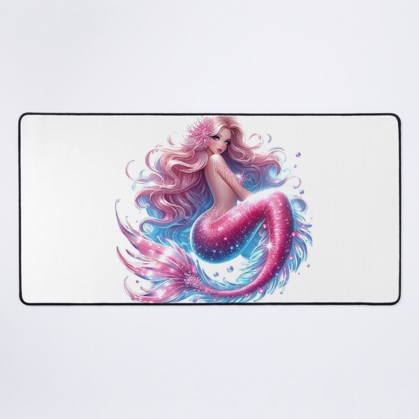 Item preview, Pink Sparkle Mermaid designed and sold by AI-Only Creations.