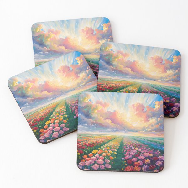 Item preview,  Endless field of roses and tulips designed and sold by sakurashorty.