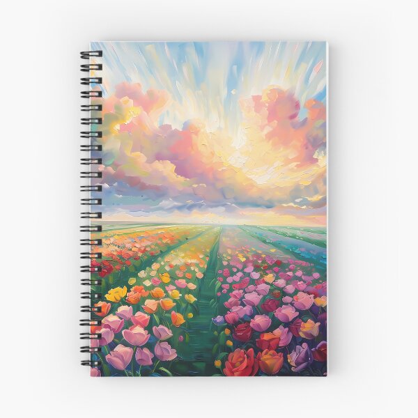 Item preview,  Endless field of roses and tulips designed and sold by sakurashorty.