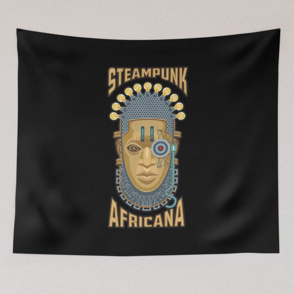 Item preview, Steampunk Africana - Bronze Sculpture Anachronism 2 designed and sold by Vector-Artist.