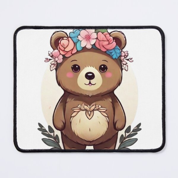 Item preview, Floral bear clipart.  designed and sold by Vegasstickers.