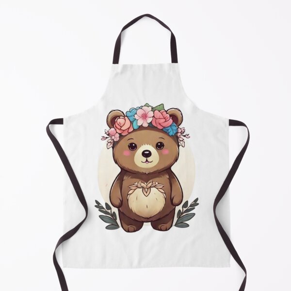 Aperçu de l'œuvre Clipart d’ours floral. créée et vendue par Vegasstickers.