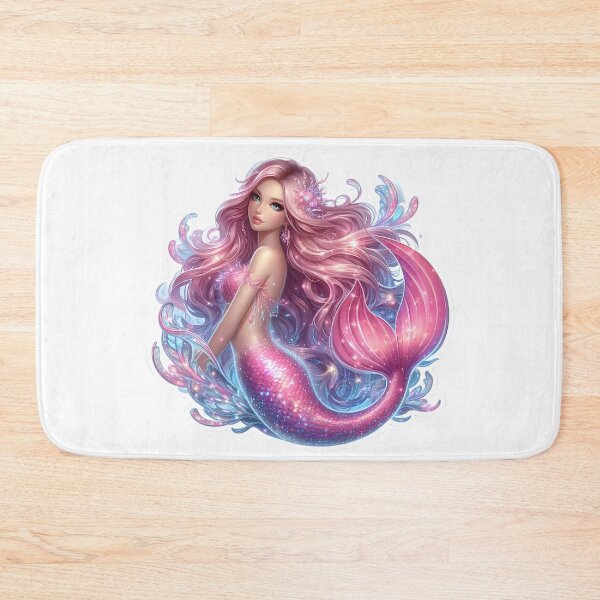 Item preview, Shimmering Pink Mermaid Dream designed and sold by AI-Only Creations.