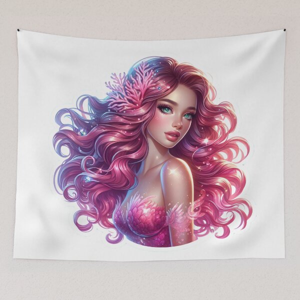 Item preview, Sparkling Mermaid Princess designed and sold by AI-Only Creations.