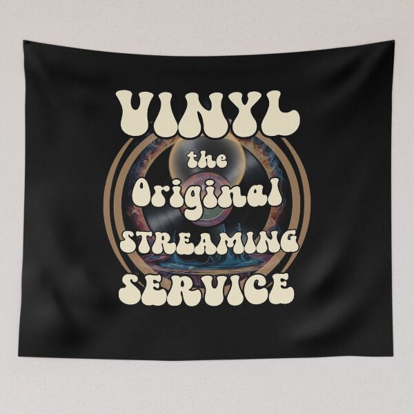 Item preview, VINYL the Original Streaming Service funny groovy music lover design designed and sold by Jt41.