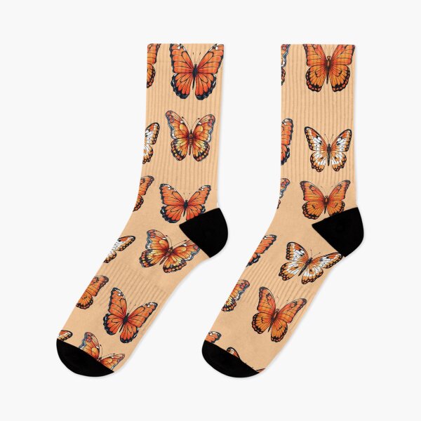 Item preview, Orange butterfly seamless pattern pack designed and sold by AlchemyColor.