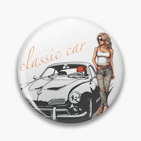 Item preview, Old car girl/  classic car designed and sold by Shadyshoo.