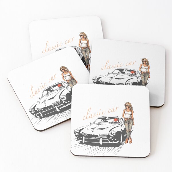 Item preview, Old car girl/  classic car designed and sold by Shadyshoo.