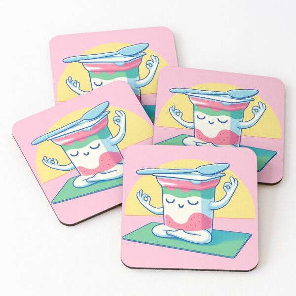 Item preview, A yogurt doing yoga designed and sold by yayor.