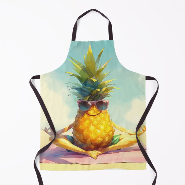 Item preview, Funny Pineapple in yoga pose designed and sold by JoyfulNat.