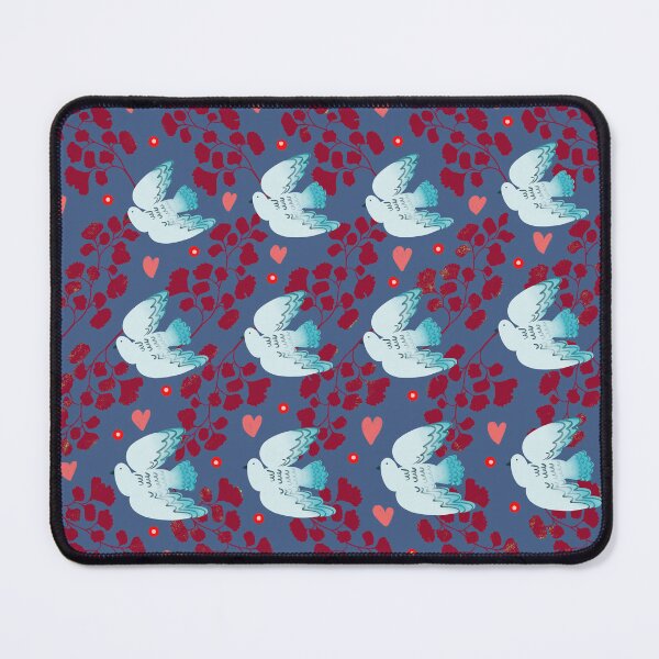Item preview, Blue Doves in the Red Garden designed and sold by Pacesyte.